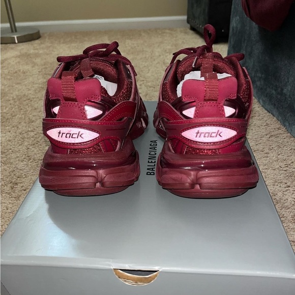 Balenciaga Track 2 Maroon Sneakers - Picture 5 of 6